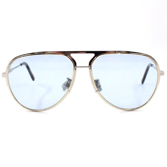 Pre-Owned Dior DiorEssential A2U Aviator Sunglasses in Silver & Gold - Picture 1 of 15